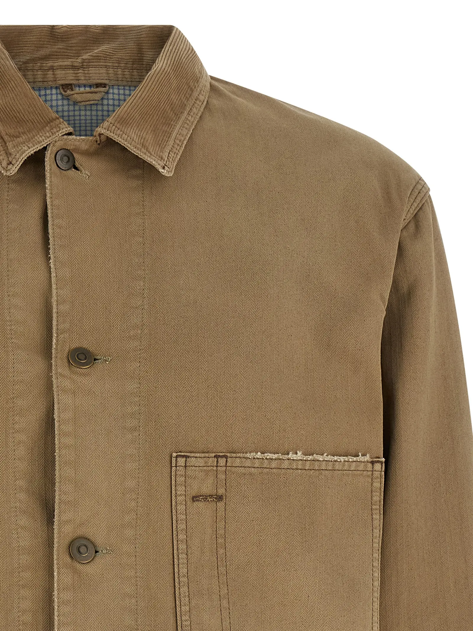 Піджак Herringbone Maison Margiela Бежевий 3 Herringbone jacket Man MAISON MARGIELA Beige