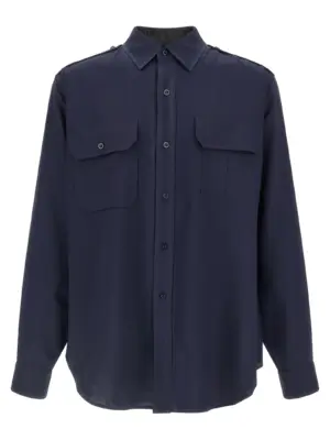 'Pressed to Death' shirt MAISON MARGIELA Blue