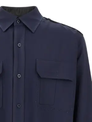 'Pressed to Death' shirt Man MAISON MARGIELA Blue