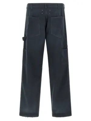 Herringbone trousers S50LA0242M30024962 MAISON MARGIELA Blue