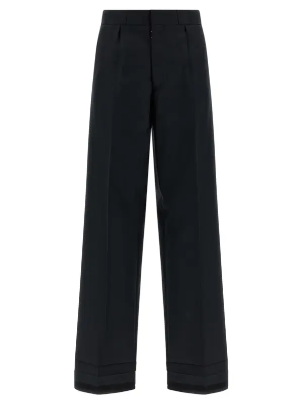 Herringbone trousers MAISON MARGIELA Black