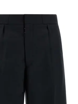 Herringbone trousers Woman MAISON MARGIELA Black