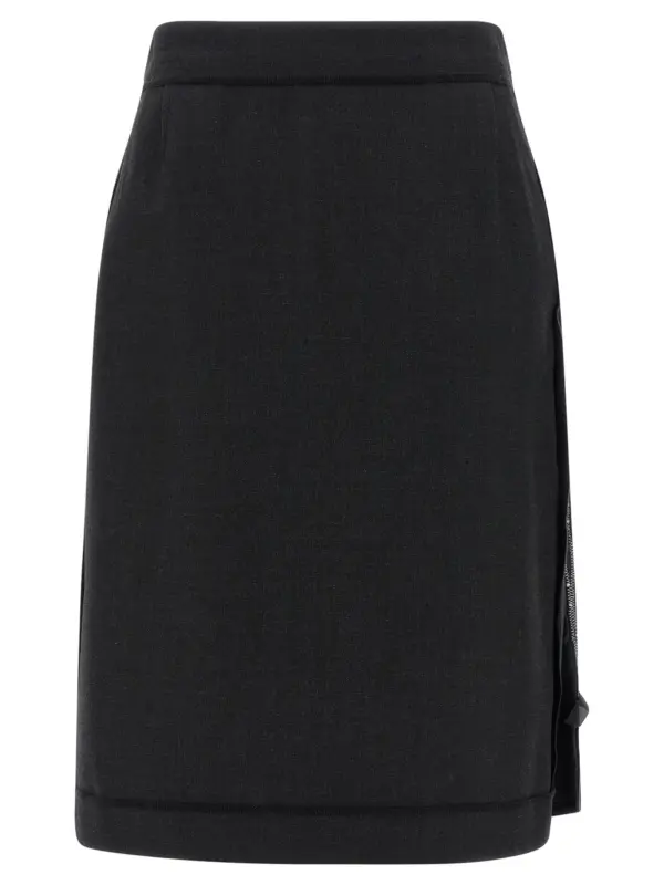Inside-up skirt MAISON MARGIELA Gray