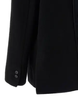 Back panel blazer 80% virgin wool 20% polyester MM6 MAISON MARGIELA Black