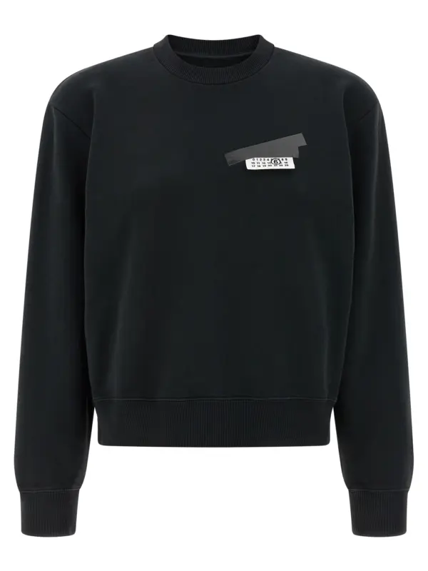 'Numeric signature MM6' sweatshirt MM6 MAISON MARGIELA Black