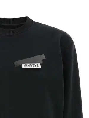 'Numeric signature MM6' sweatshirt Woman MM6 MAISON MARGIELA Black