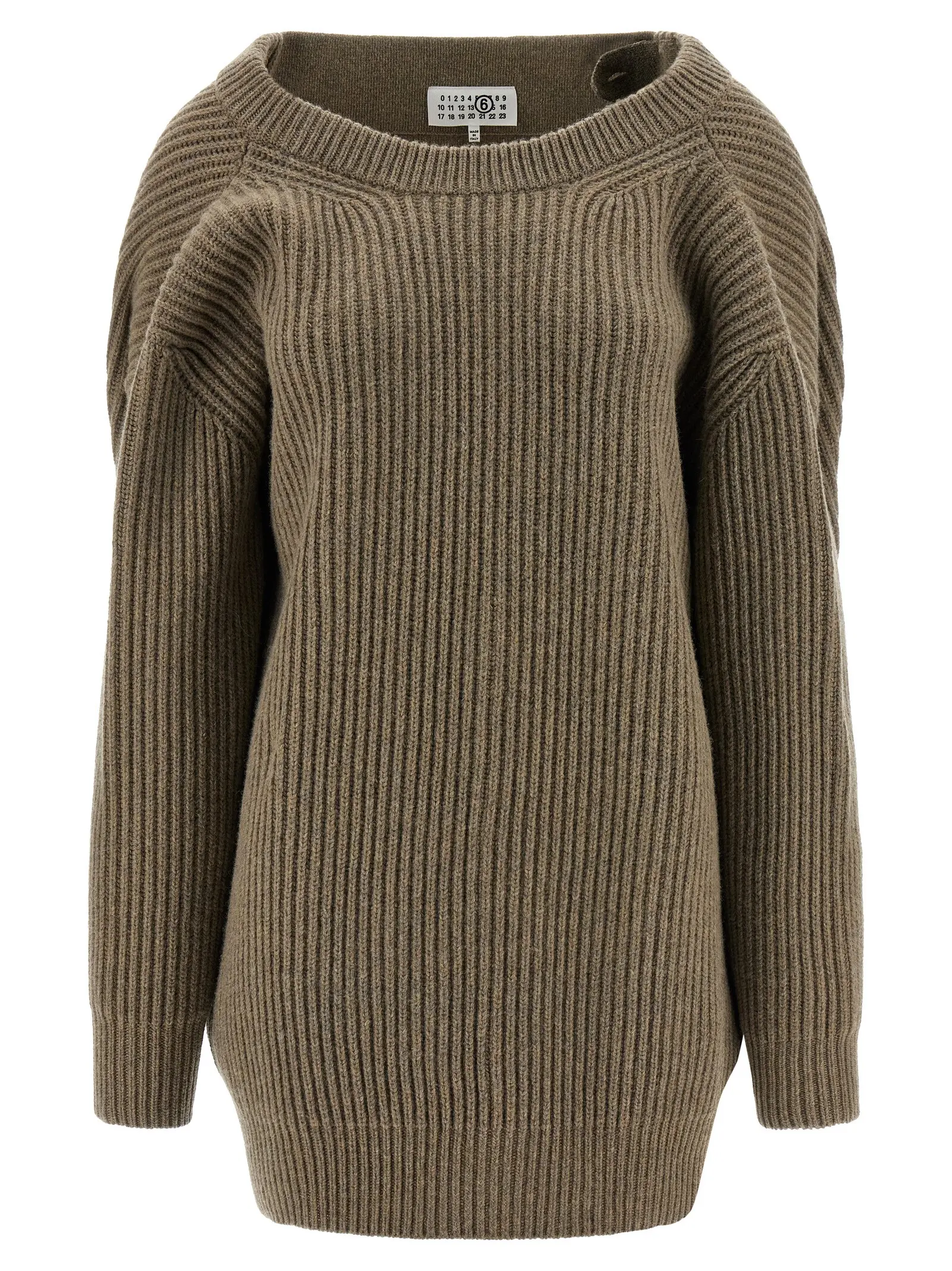 Сукня светр Sweater Mm6 Maison Margiela Бежева 2 Sweater dress S62HL0042M13193114 MM6 MAISON MARGIELA Beige