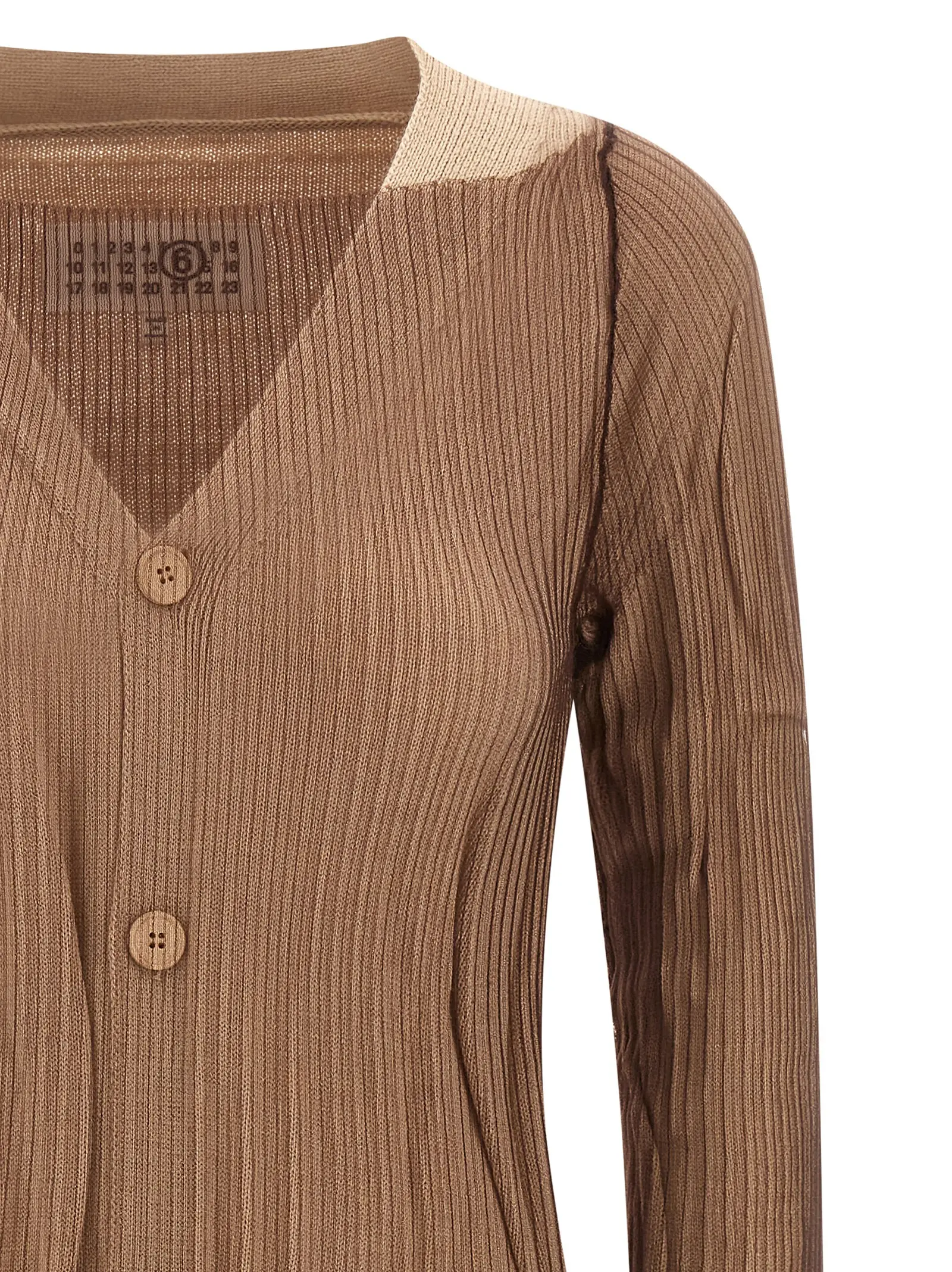 Сукня подвійна Trapped Mm6 Maison Margiela Бежева 3 'Trapped' double layer dress Woman MM6 MAISON MARGIELA Beige