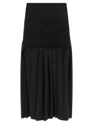 Double layer skirt S62MI0036M35436899 MM6 MAISON MARGIELA Black