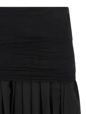 Double layer skirt Woman MM6 MAISON MARGIELA Black