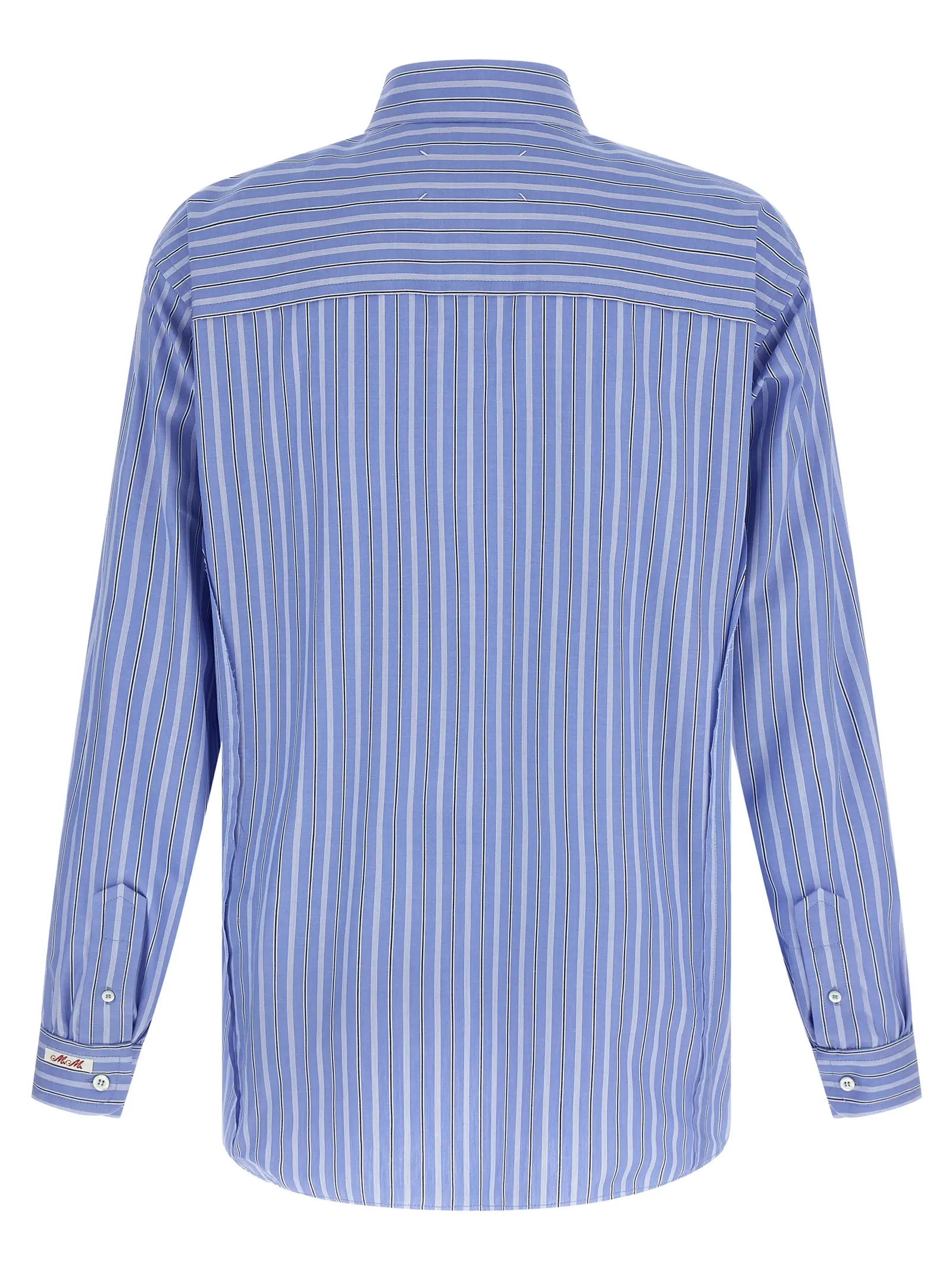 Сорочка смугаста Striped Cotton Maison Margiela Блакитна 2 Striped cotton shirt S67DT0021M35625002F MAISON MARGIELA Light Blue