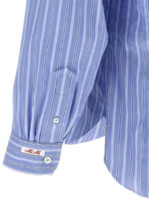 Striped cotton shirt 100% cotton MAISON MARGIELA Light Blue