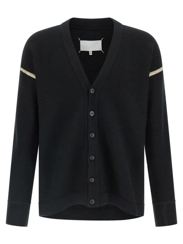 Elbow patch cardigan MAISON MARGIELA Black