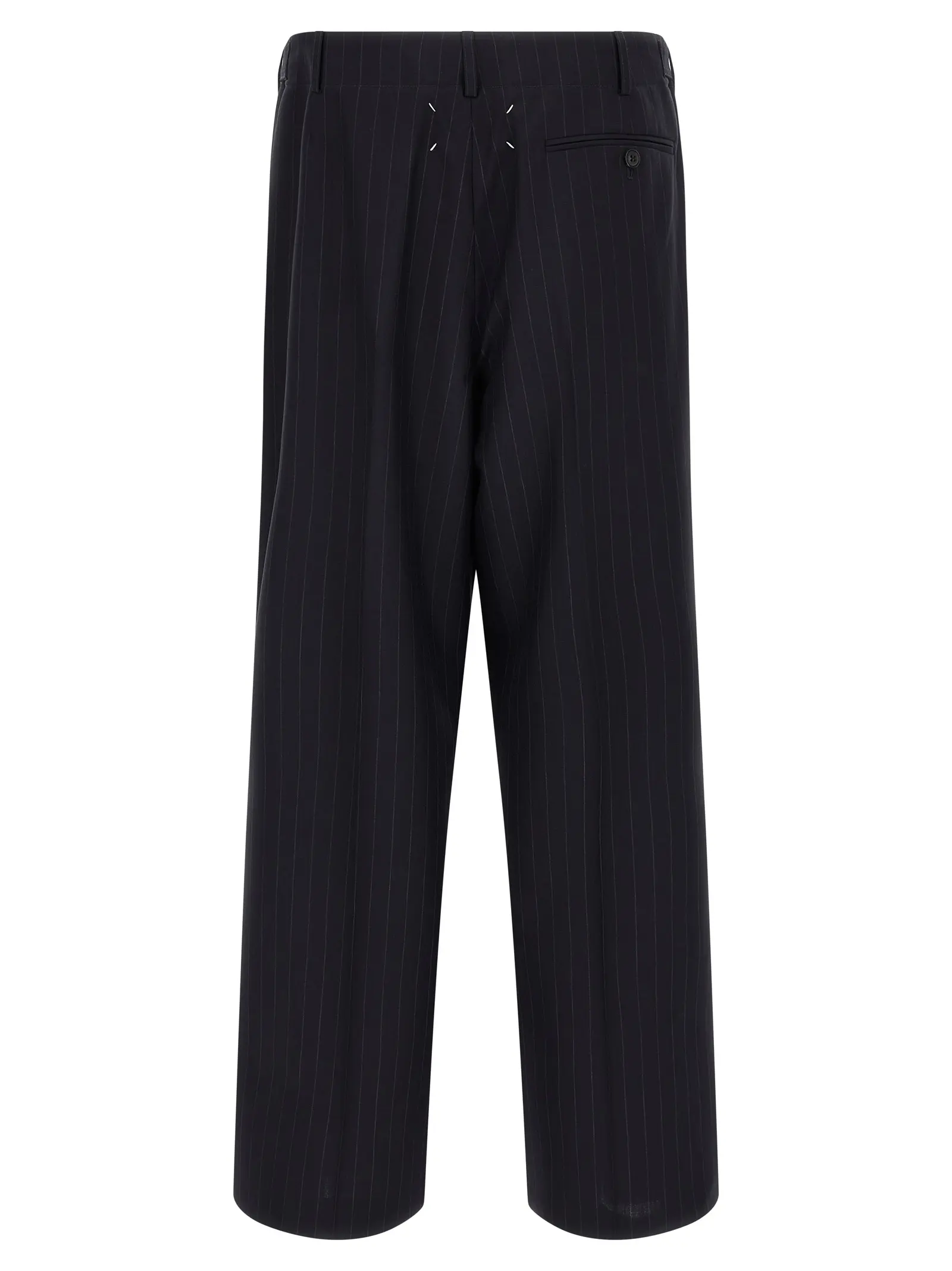 Штани Pinstripe Maison Margiela Сині 2 Pinstripe pants S67KA0080M35581524F MAISON MARGIELA Blue