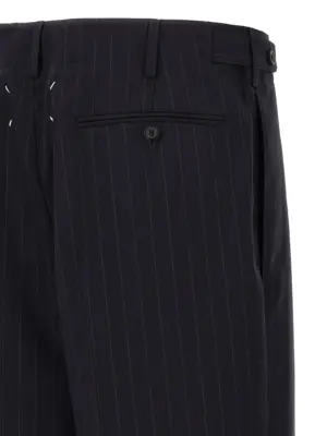 Pinstripe pants 100% wool MAISON MARGIELA Blue