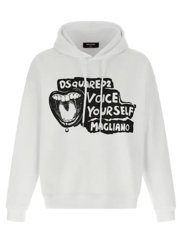 Magliano x Dsquared2 capsule hoodie DSQUARED2 White/Black