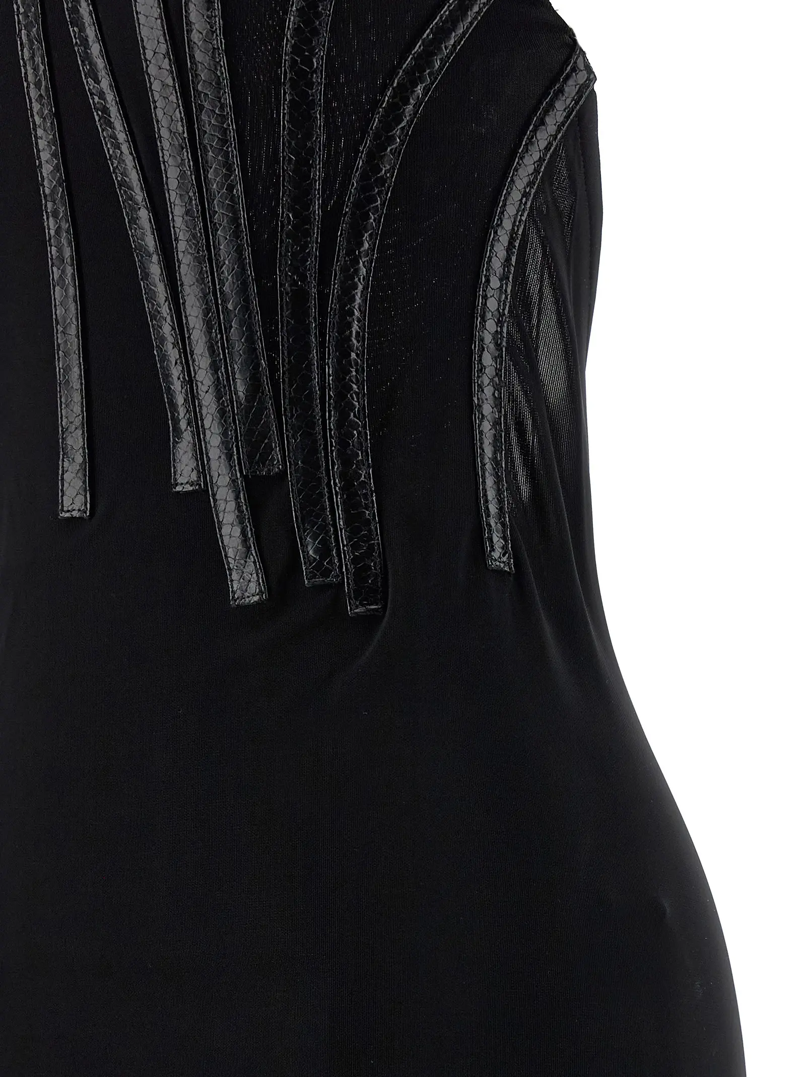 Сукня-корсет Corset Dsquared2 Чорна 4 Corset dress 100% viscose DSQUARED2 Black
