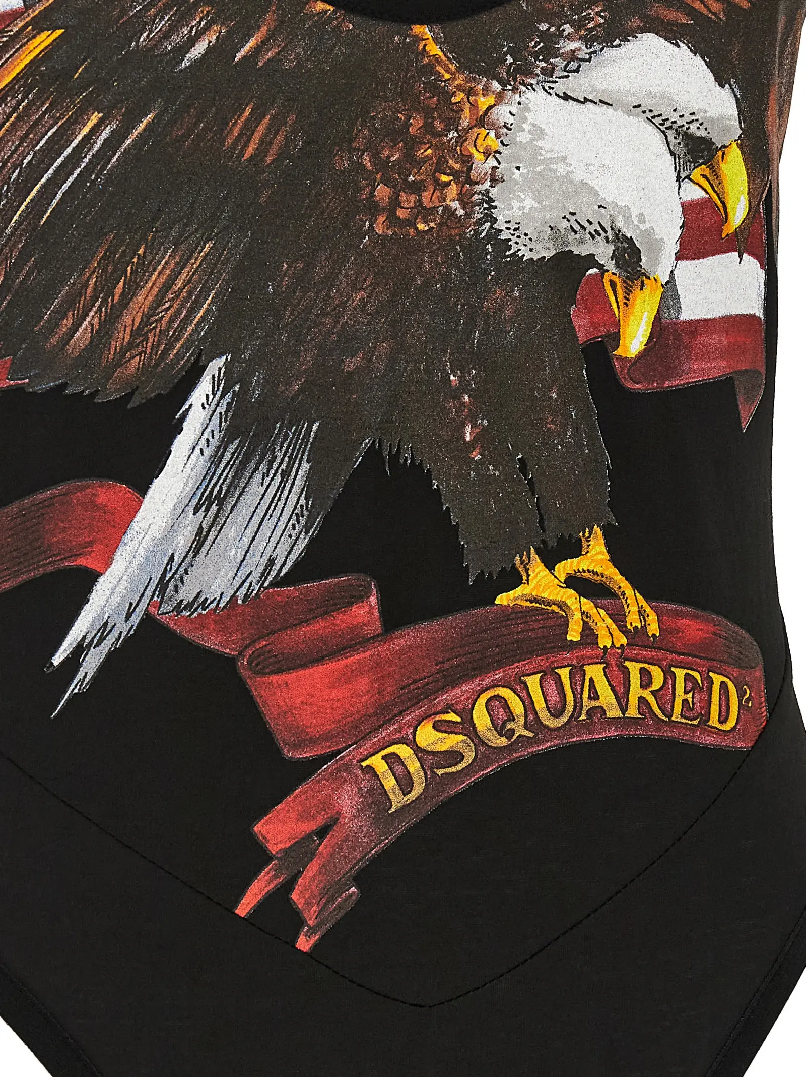 Боді Bettter x Dsquared2 Racer Dsquared2 Чорне 4 Bettter x Dsquared2 'Racer' bodysuit 100% cotton DSQUARED2 Black