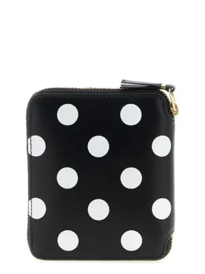 'Polka dots printed' wallet SA2100PDBLACK COMME DES GARÇONS WALLET White/Black