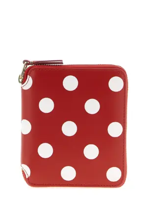 'Polka dots printed' wallet COMME DES GARÇONS WALLET Red