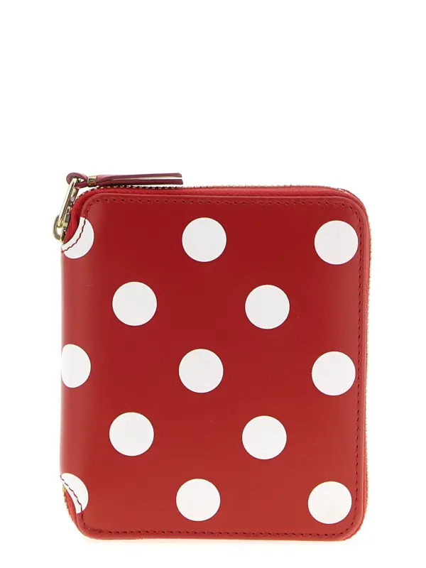 'Polka dots printed' wallet COMME DES GARÇONS WALLET Red