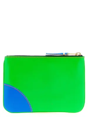 'Super Fluo' card holder SA8100SFGREENORANGE COMME DES GARÇONS WALLET Multicolor