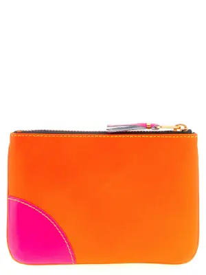 'Super Fluo' card holder SA8100SFYELLOWORANGE COMME DES GARÇONS WALLET Multicolor