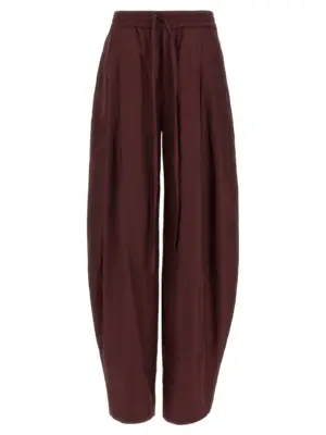 Taffeta pants THE ANDAMANE Bordeaux