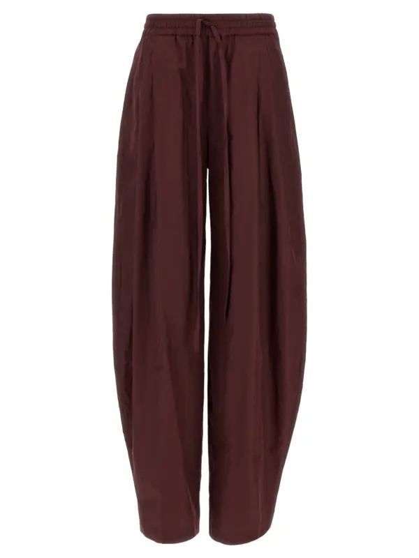 Taffeta pants THE ANDAMANE Bordeaux