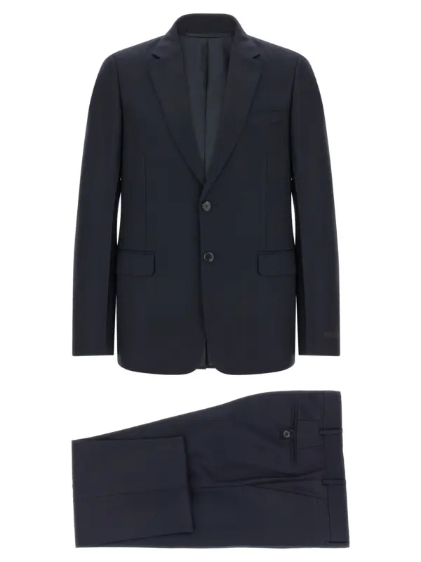 Pinstriped dress PRADA Blue