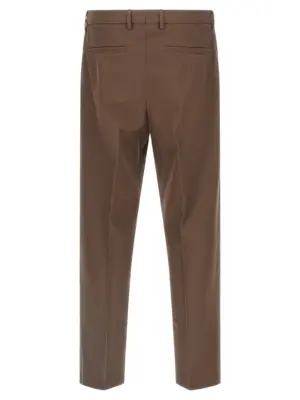 Wool cotton pants UGI04A2TP45M06R001 ZEGNA Brown