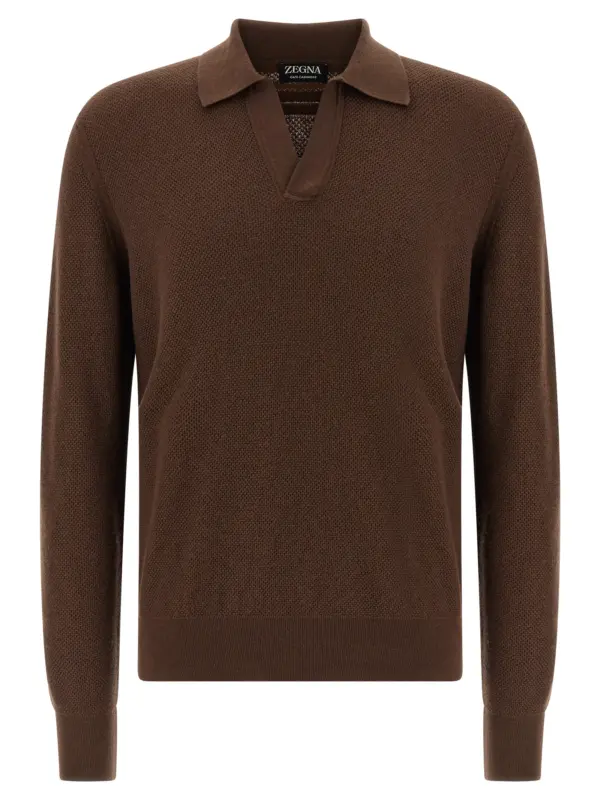 Polo Oasi cashmere ZEGNA Brown