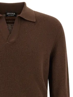 Polo Oasi cashmere Man ZEGNA Brown