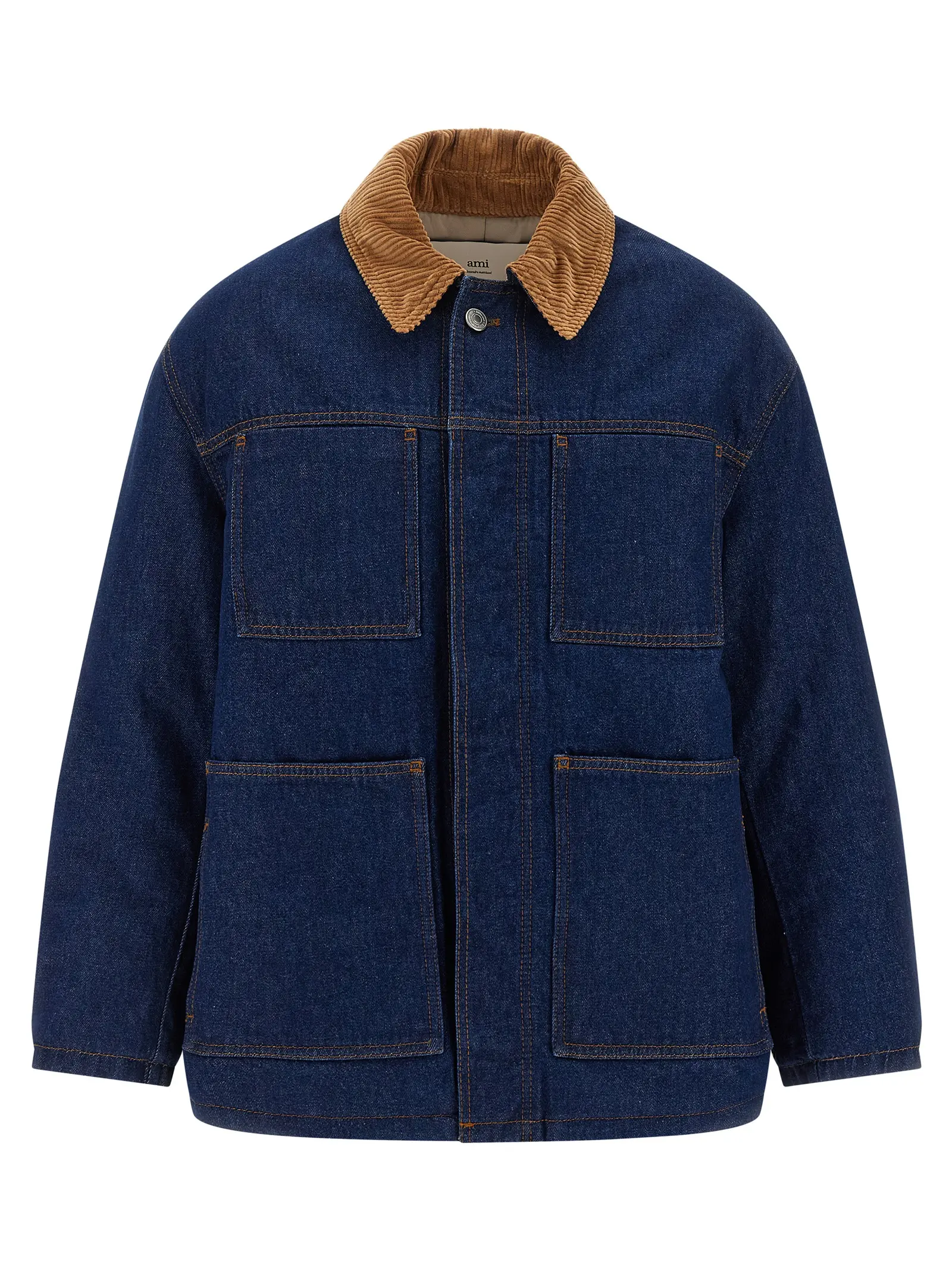 Куртка Worker Ami Paris Синя 1 'Worker' jacket AMI PARIS Blue