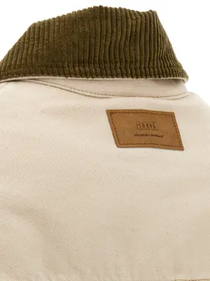 'Worker' jacket 100% cotton AMI PARIS Beige