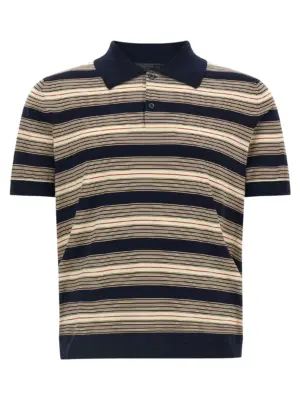 Striped cotton polo shirt PRADA Multicolor