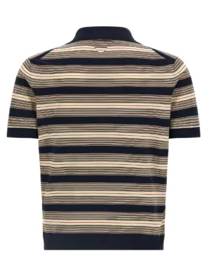 Striped cotton polo shirt UMF064SOOO17O6F0008 PRADA Multicolor