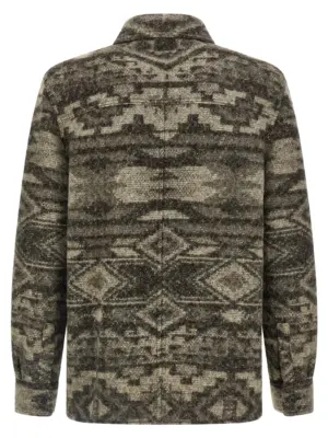 'Kervon' overshirt VE0052HGC3D04H50DB MARANT Brown