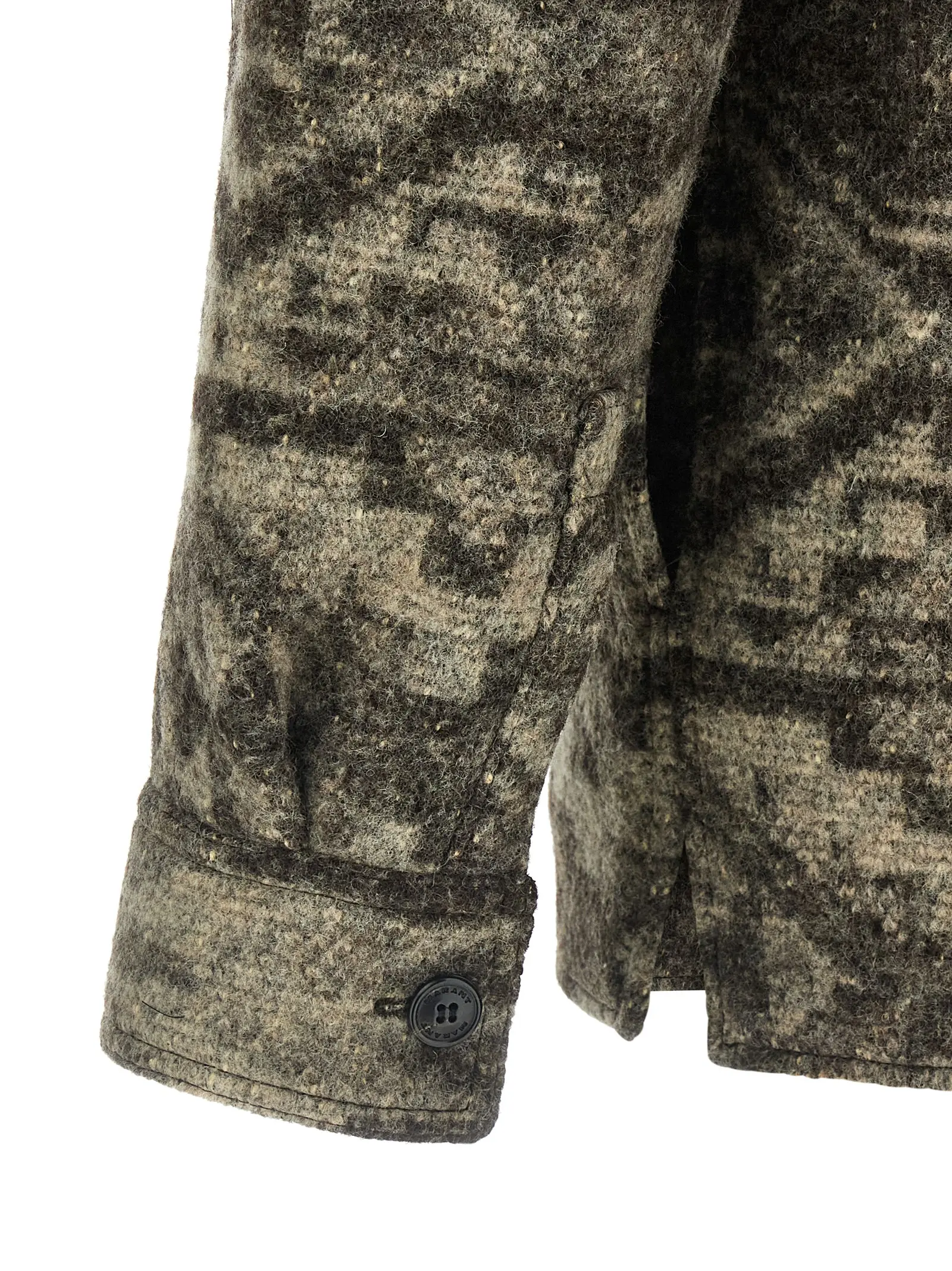 Сорочка Kervon Marant Коричнева 4 'Kervon' overshirt 46% virgin wool 32% polyester 22% acetate MARANT Brown