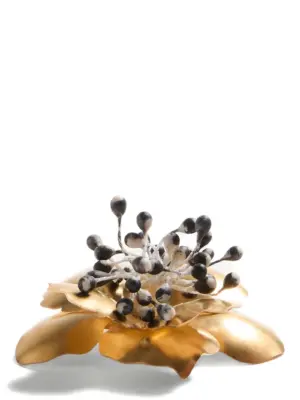 'Fleur Lumineuse' small brooch W0J0BA5MXX190 VALENTINO GARAVANI Gold
