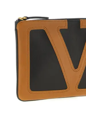 Valentino Garavani 'Viva Superstar' clutch Woman VALENTINO GARAVANI Brown