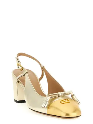 Valentino Garavani 'Valet Du Roi' slingback W0S0MH9KDRDLW VALENTINO GARAVANI Gold