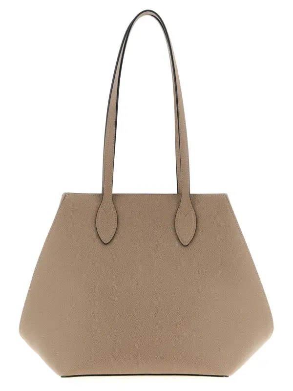 Medium 'Vivi' shopping bag VALEXTRA Beige