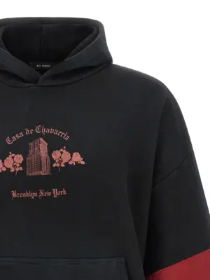 'Casa De Chavarria' hoodie Man WILLY CHAVARRIA Black