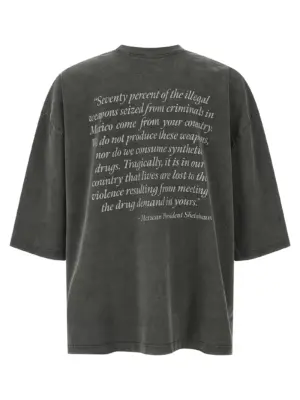 'Ski America' T-shirt WCJSY0120001 WILLY CHAVARRIA Gray