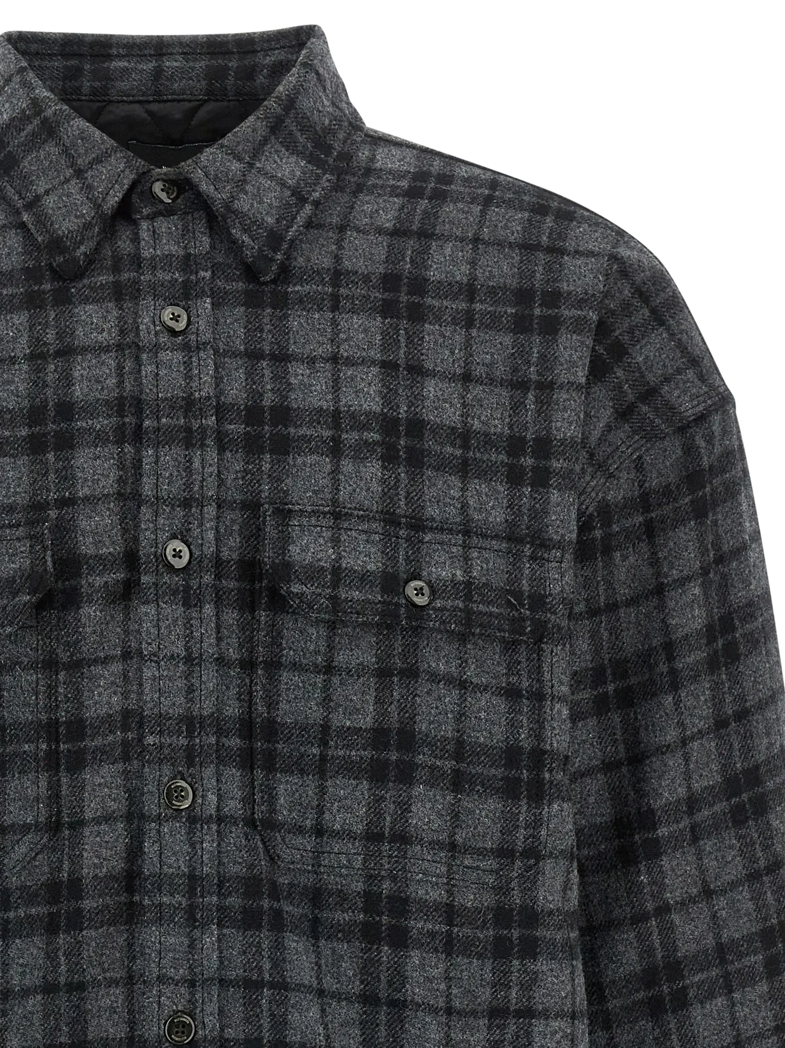 Сорочка утеплена Padded WILLY CHAVARRIA Сіра 3 Padded overshirt Man WILLY CHAVARRIA Gray