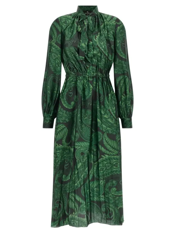 Floral printed dress ETRO Green