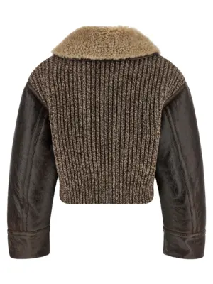 Wool insert sheepskin jacket WROG0002AP377M0697 ETRO Brown