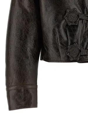 Wool insert sheepskin jacket 100% leather ETRO Brown