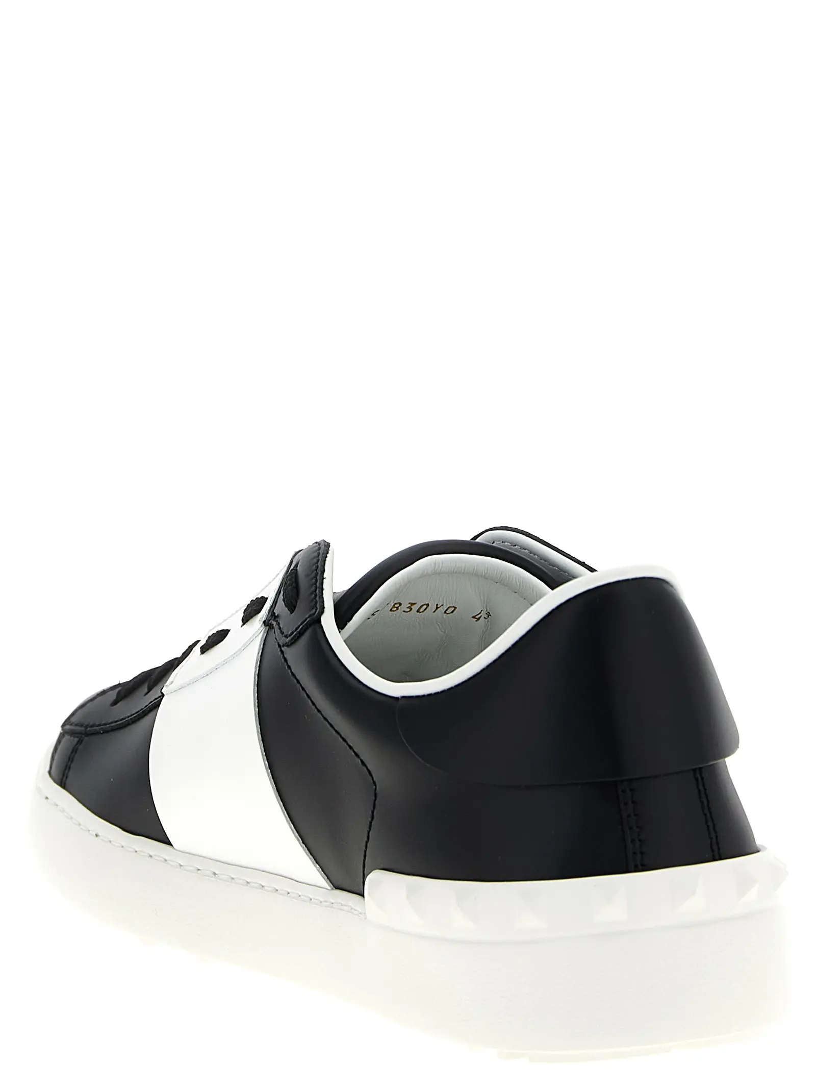 Кросівки Open Valentino Garavani Чорно-білі 3 Valentino Garavani 'Open' sneakers Man VALENTINO GARAVANI White/Black